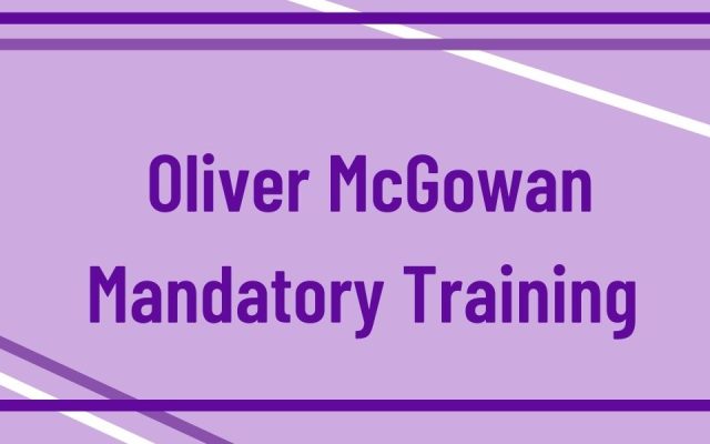 Oliver McGowan Mandatory Training